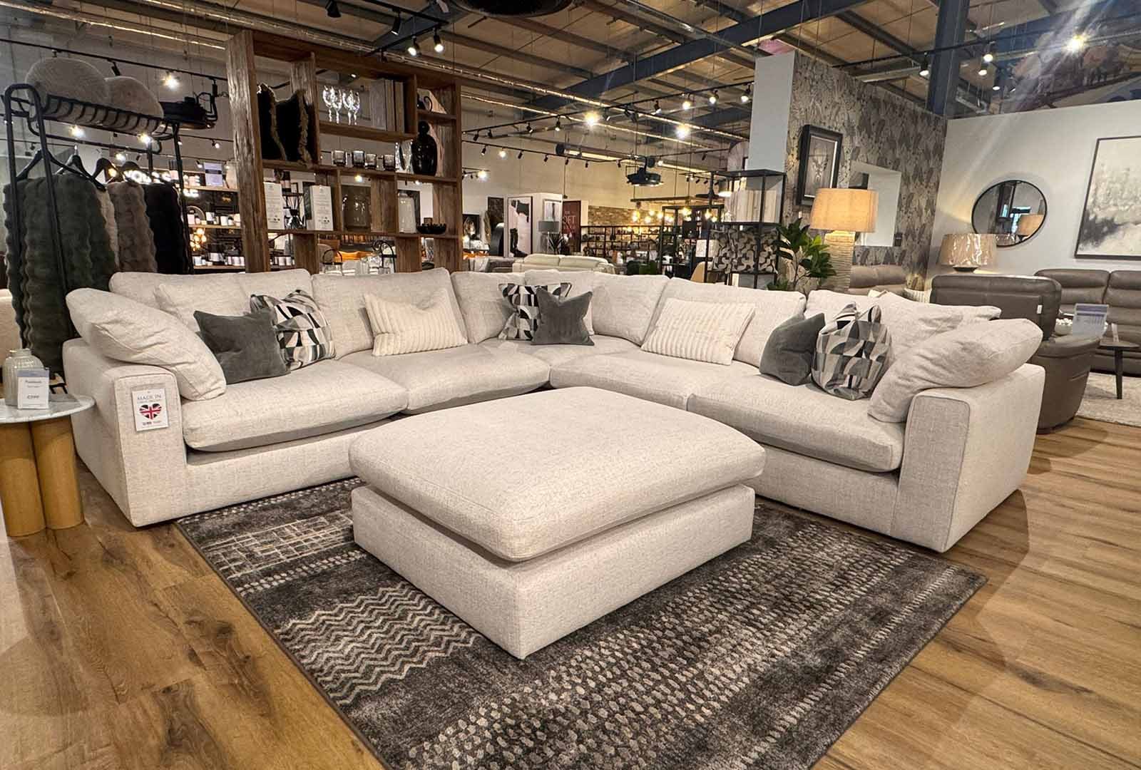 Clearance Edisford Bundle - XL Corner Group & Footstool