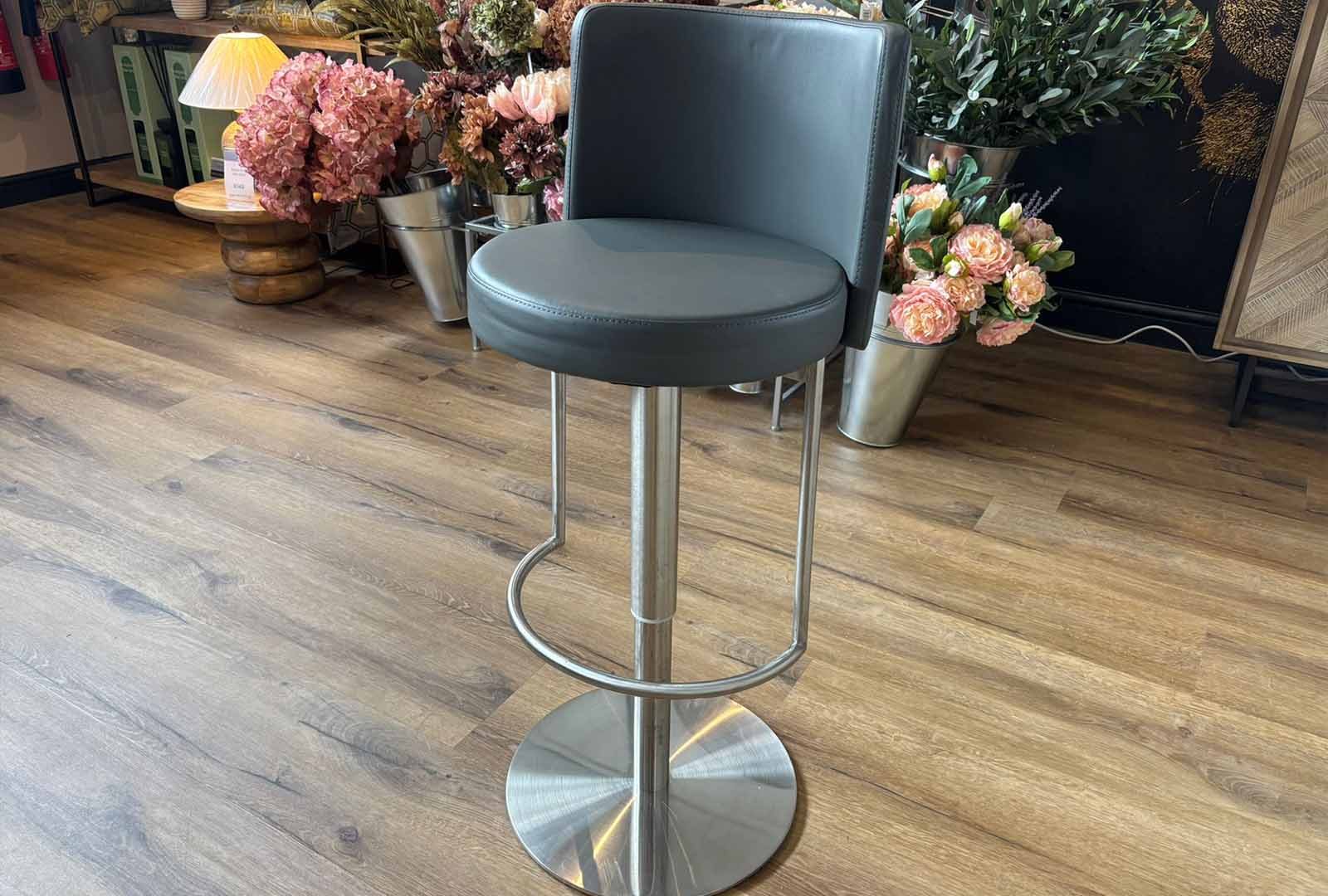 Clearance Monti Adjustable Bar Stool Grey