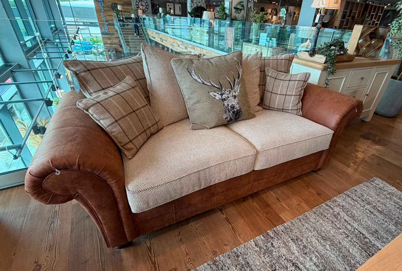 Clearance Dalton Bundle - 3 Seater, 2 Seater, Stool, and Armchair