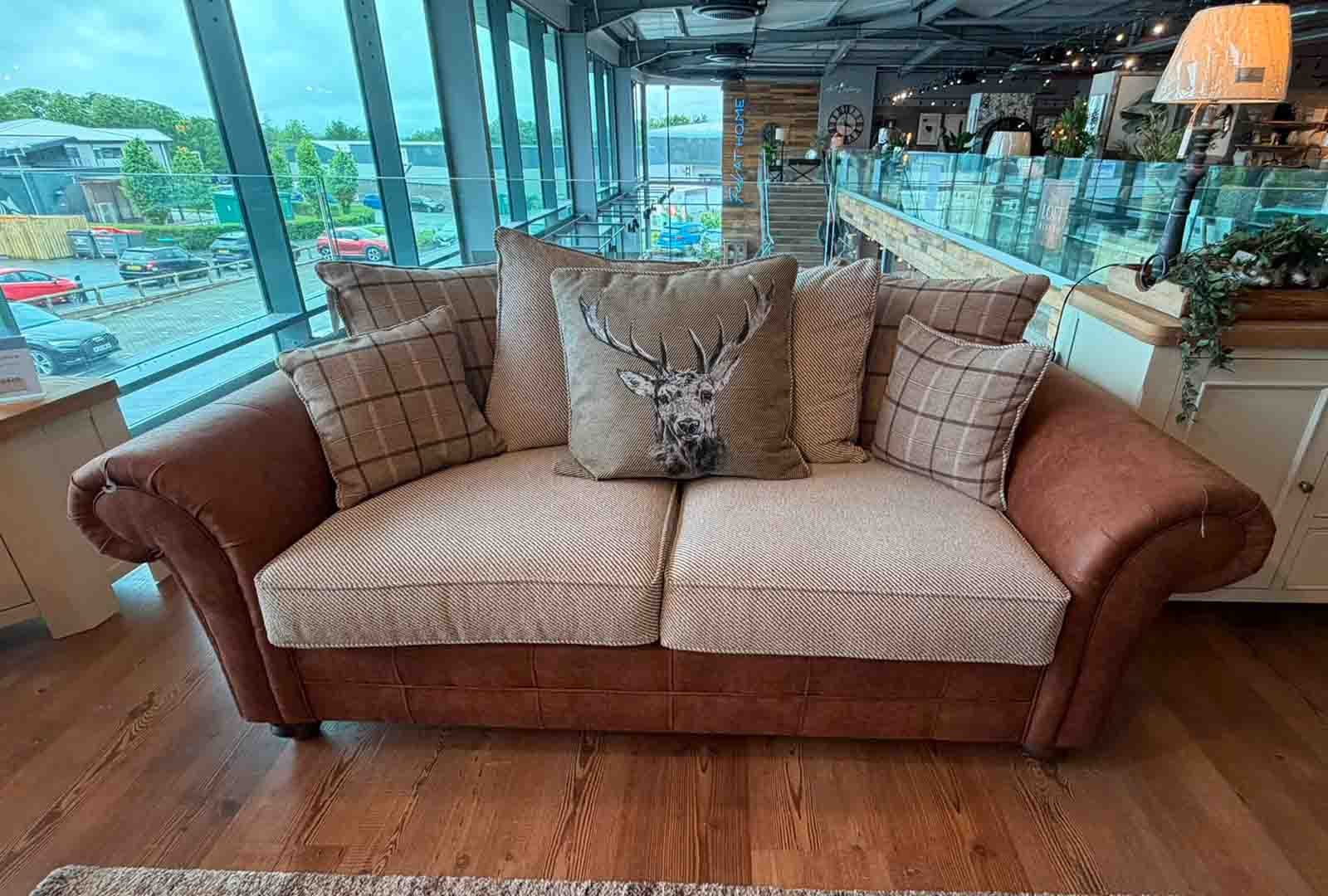 Clearance Dalton Bundle - 3 Seater, 2 Seater, Stool, and Armchair