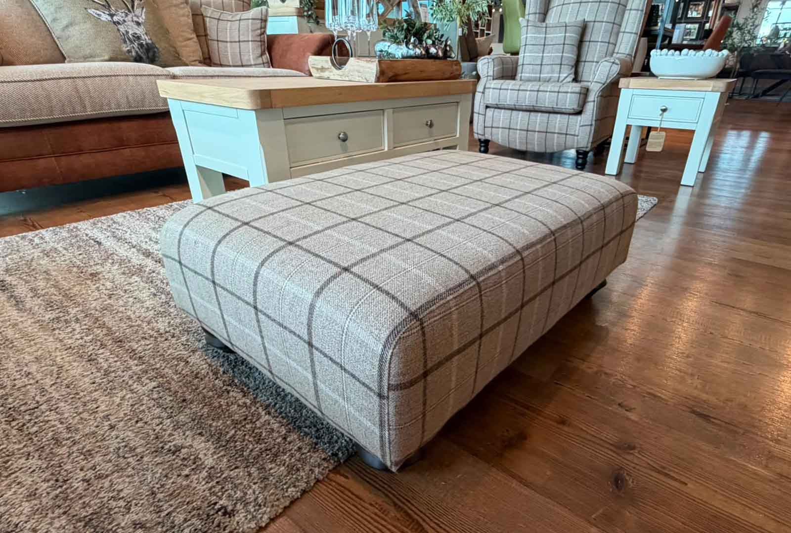 Clearance Dalton Bundle - 3 Seater, 2 Seater, Stool, and Armchair