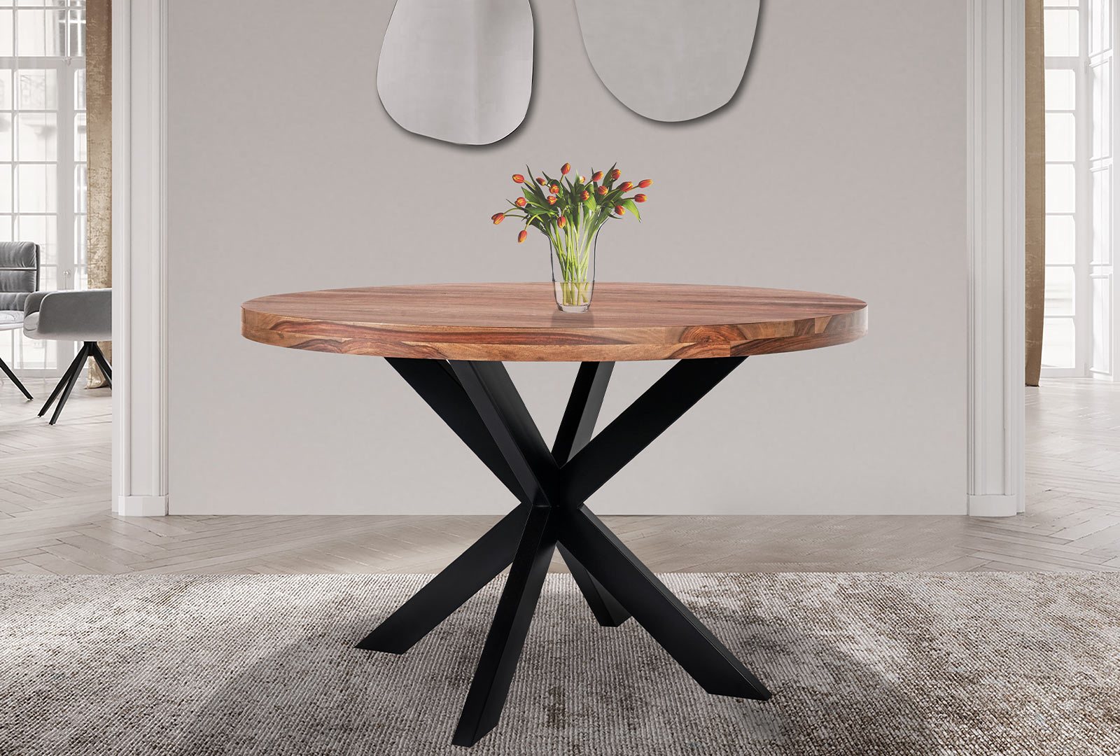 Indus Valley Houghton - Round Dining Table