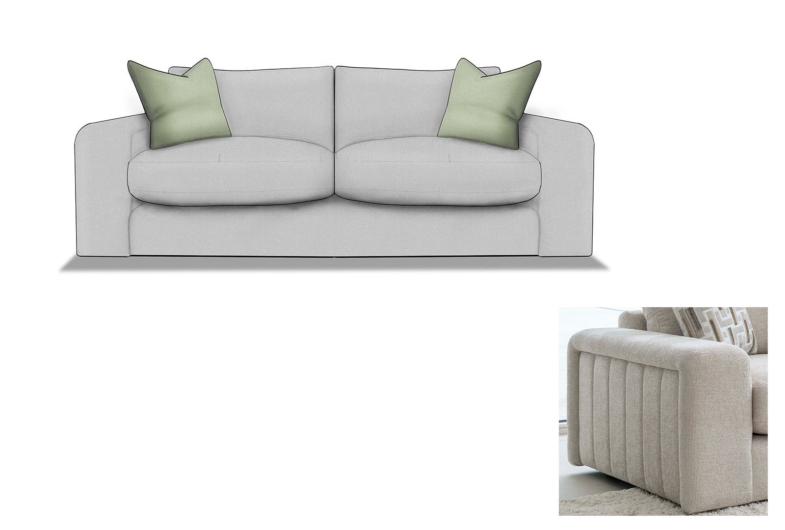 Whitemeadow Cromer - Medium Sofa