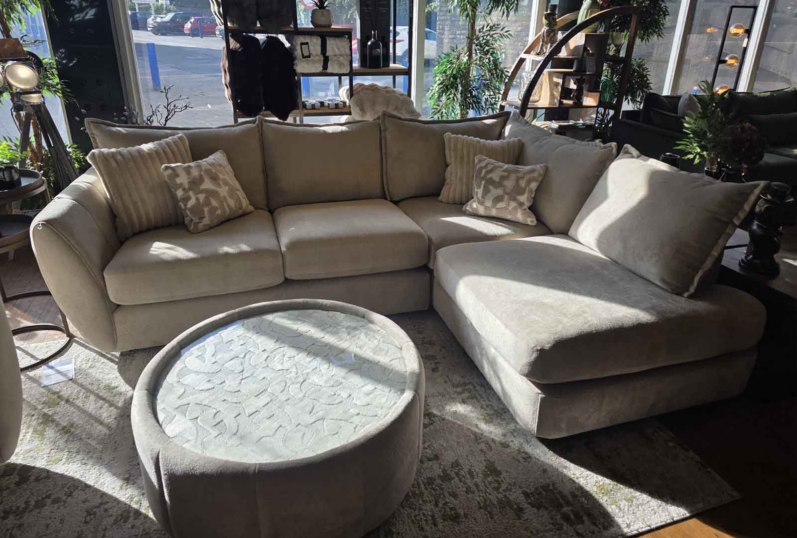 Clearance Coniston Bundle - Corner Group, Swivel Chair, and Swivel Table