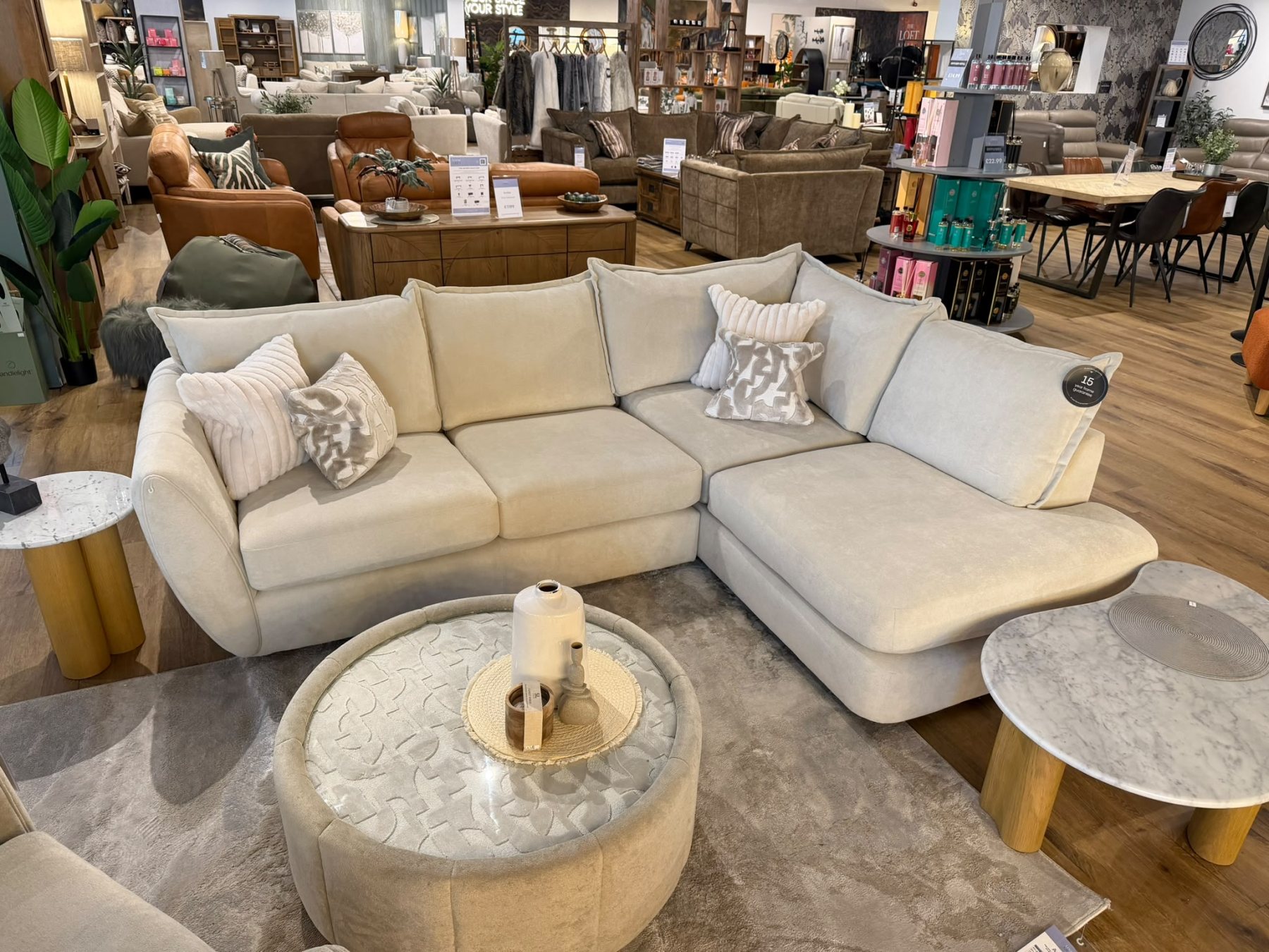 Clearance Coniston Bundle - Corner Group, Swivel Chair, & Swivel Table