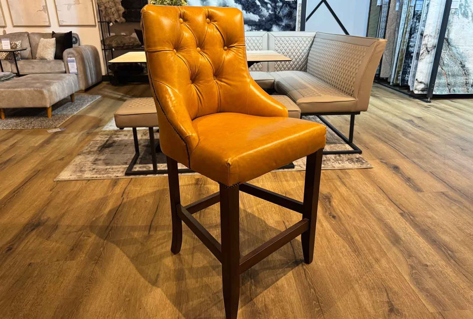 Clearance Otto Bar Stool - Wheat
