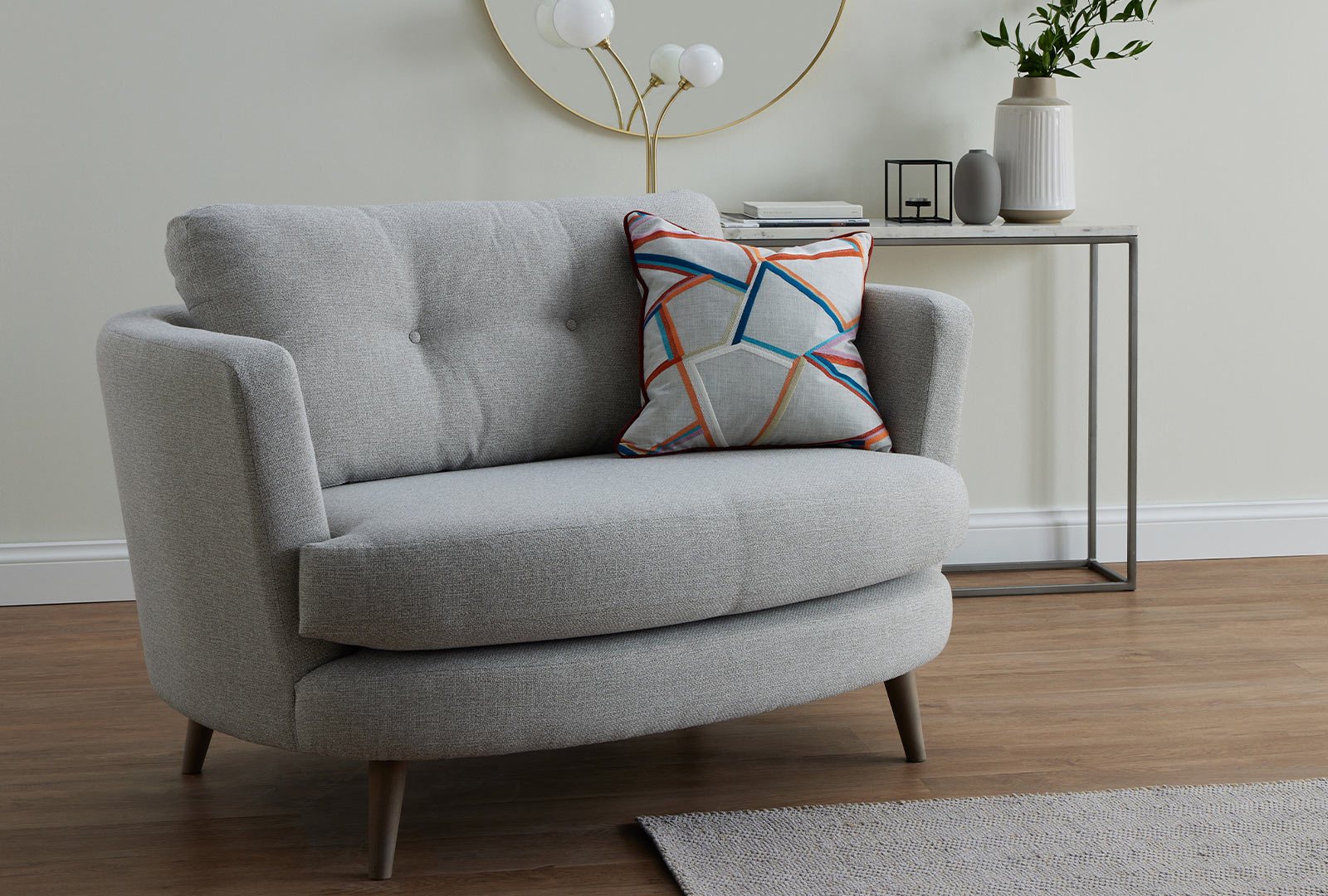 Linton Oval Cuddler - Bentley Marl