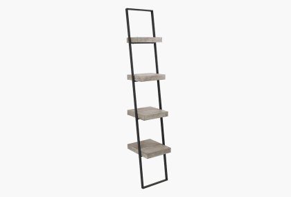 Jaxson Concrete Effect Wood and Black Iron 4 Shelf Unit Jaxson Concrete Effect Wood and Black Iron 4 Shelf Unit