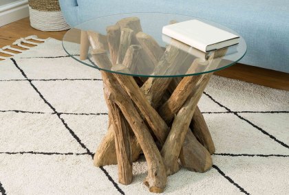 Branchwood Round Lamp Table