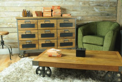 Rescate Chest Of 9 Drawers Apothecary Chest