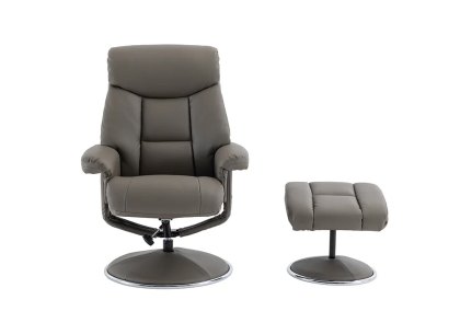 Biscay Swivel Recliner & Footstool