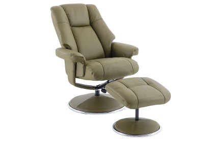 Denbigh Swivel Recliner & Footstool