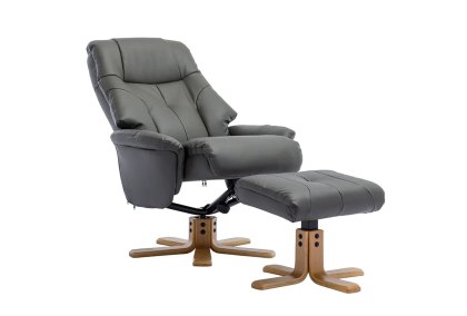 Dublin Swivel Recliner & Footstool