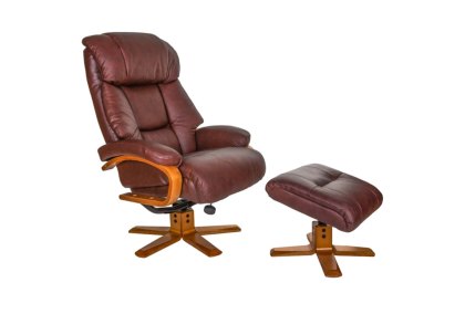 Napoli Swivel Recliner & Footstool