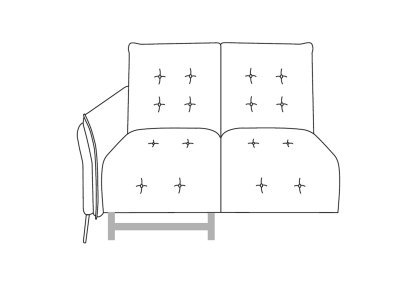 Bolero 1 Arm 1 Recliner Loveseat Bolero 1 Arm 1 Recliner Loveseat