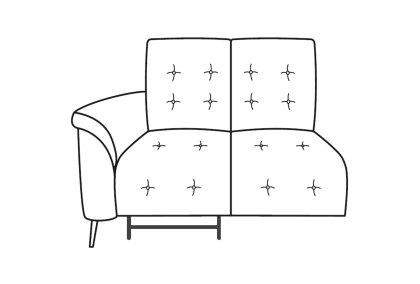 Tempest 1 Arm 1 Recliner Loveseat Tempest 1 Arm 1 Recliner Loveseat