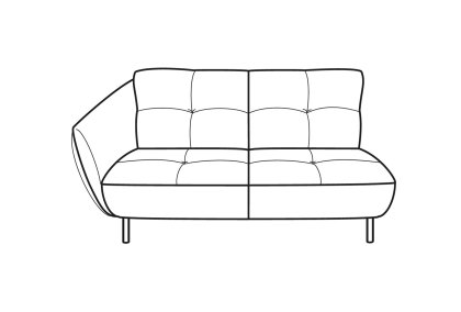 Sorrento Love Seat 1 Arm Sorrento Love Seat 1 Arm