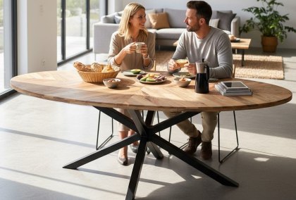 Sunburst - Oval Dining Table