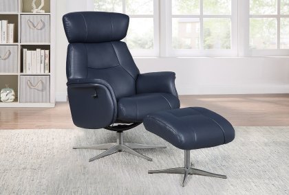 Munich Swivel Recliner with Footstool Munich Swivel Recliner with Footstool