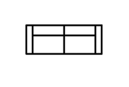 Etta 3 Seater Sofa (2 seat cushions) Etta 3 Seater Sofa (2 seat cushions)