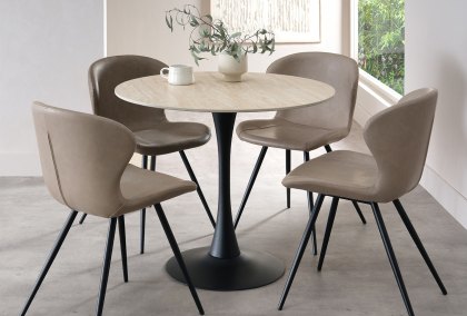 Maxwell Sintered Stone Circular Bistro Table Maxwell Sintered Stone Circular Bistro Table