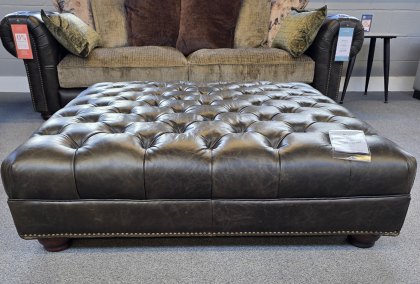 Arundel Leather Footstool