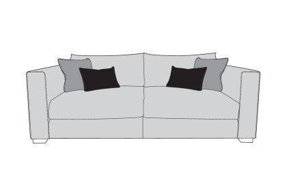 Ashcroft - 4 Seater Sofa (Split) Ashcroft - 4 Seater Sofa (Split)