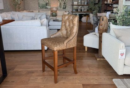 Otto Barstool - Heritage Tapestry Leather