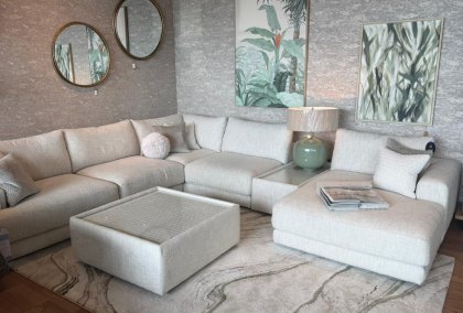 Newland Chaise Bundle with Coffee Table