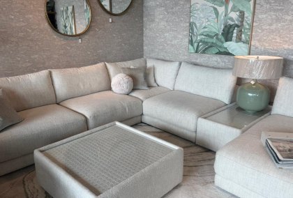 Newland Chaise Bundle with Coffee Table