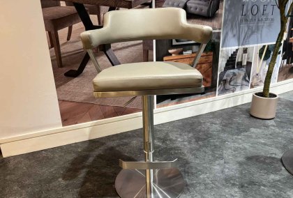 Franz Gas Lift Barstool Taupe