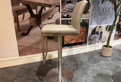 Cabra Gas Lift Barstool Taupe