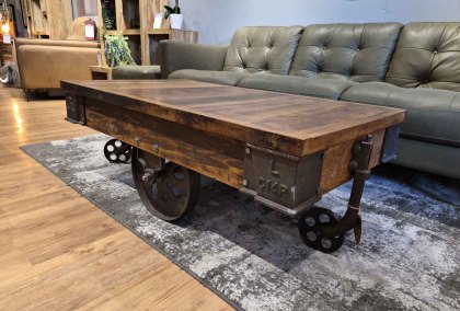 Bardon - Iron Cart Coffee Table