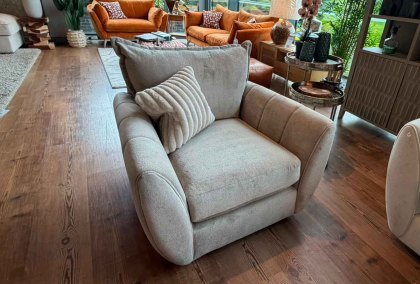 Coniston Bundle - Corner Group, Swivel Chair, and Glass Top Table