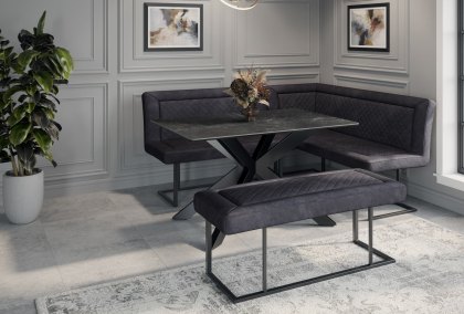 Austin - Black Corner Dining Set