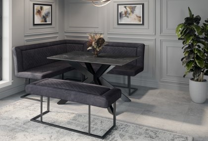 Austin - Black Corner Dining Set