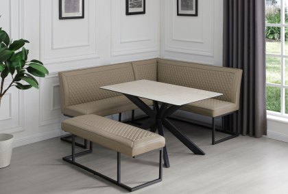 Austin - Sand Corner Dining Set