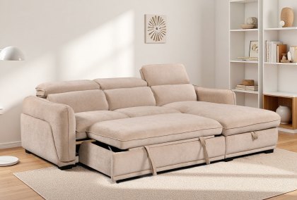 Atlanta - Chaise Sofabed (Rye) Atlanta - Chaise Sofabed (Rye)