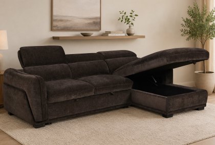 Atlanta - Chaise Sofabed (Cocoa) Atlanta - Chaise Sofabed (Cocoa)