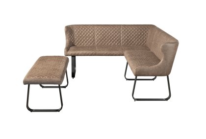 Houghton - Tan Corner Dining Bench Set Houghton - Tan Corner Dining Bench Set