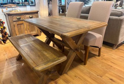 Daventry Bundle - Dining Table, Bench & Chairs Daventry Bundle - Dining Table, Bench & Chairs