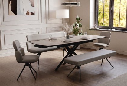 Skelton - Mocha Large Dining Set Skelton - Mocha Large Dining Set
