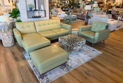 Cassius Bundle - Chaise Sofa, Armchair, and Footstool