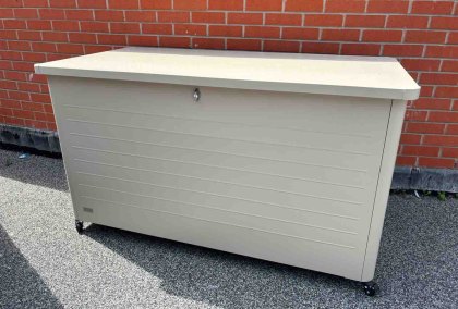 Outdoor Lockable Cushion Box - Pebble Outdoor Lockable Cushion Box - Pebble