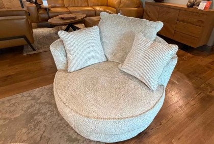Pavia Bundle - Corner Chaise, Swivel Chair, and Footstool Pavia Bundle - Corner Chaise, Swivel Chair, and Footstool