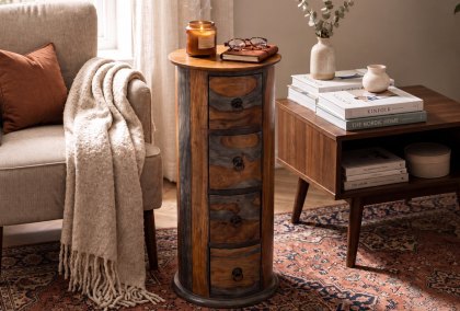 Gotham - 4 Drawer Circular Chest Gotham - 4 Drawer Circular Chest