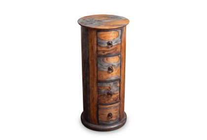 Gotham - 4 Drawer Circular Chest Gotham - 4 Drawer Circular Chest