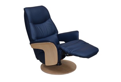 Urban - Leather Swivel Recliner with Integrated Footstool Urban - Leather Swivel Recliner with Integrated Footstool