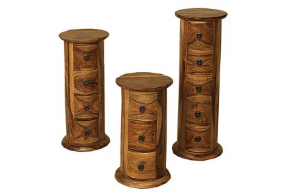 Jute Round Chest Of Drawers Jute Round Chest Of Drawers