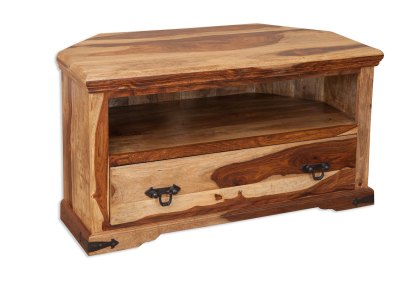 Jute Corner TV Cabinet Jute Corner TV Cabinet
